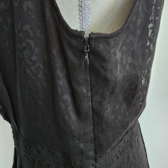 Theory "Keresa" Black Abstract Burnout Dress - Picture 7 of 12